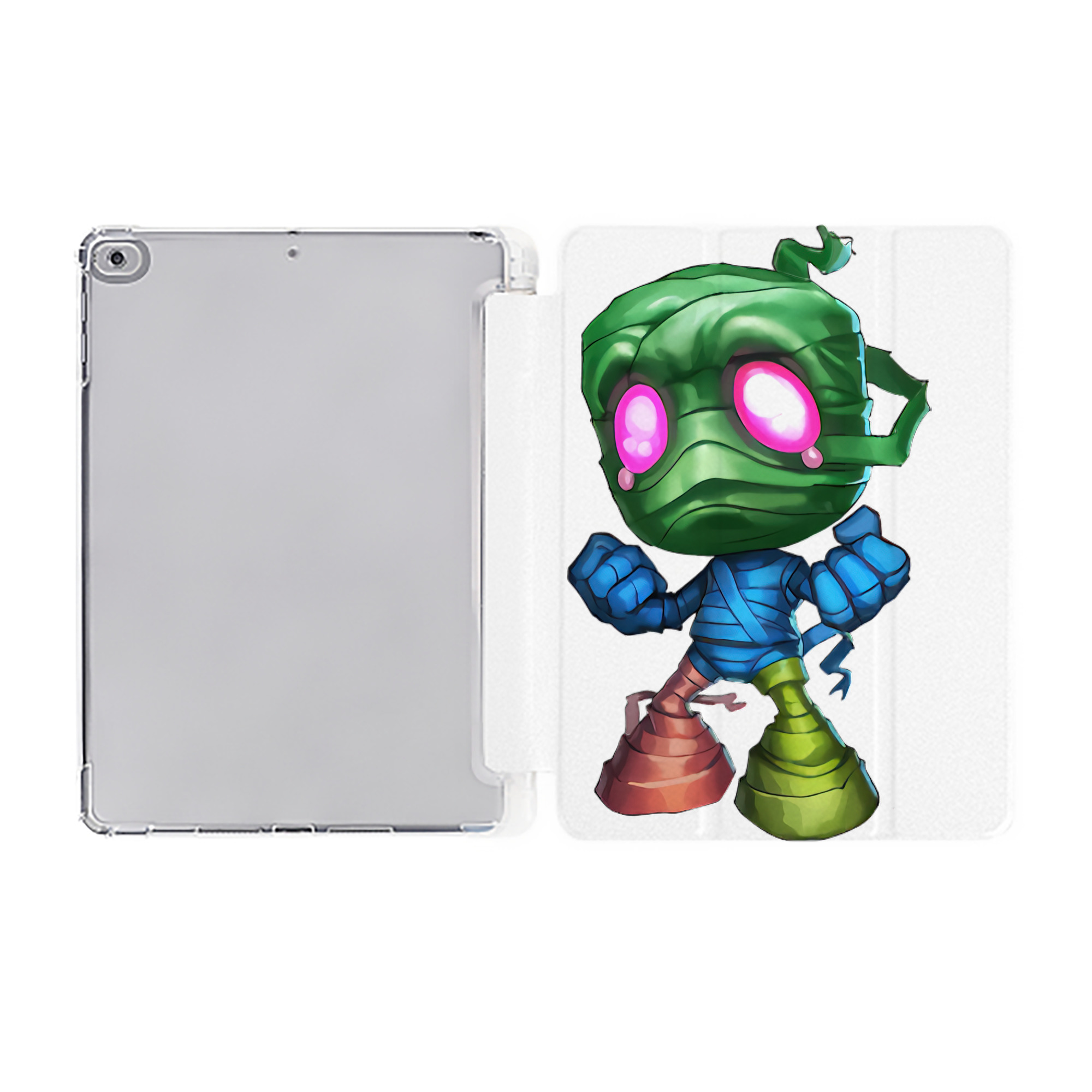 （画像用） リーグ・オブ・レジェンド League of Legends LOL IPad ケース ペン収納付き 三つ折りスタンド PUレザー×シリコン 対応機種9.5/10.5/10.9インチ